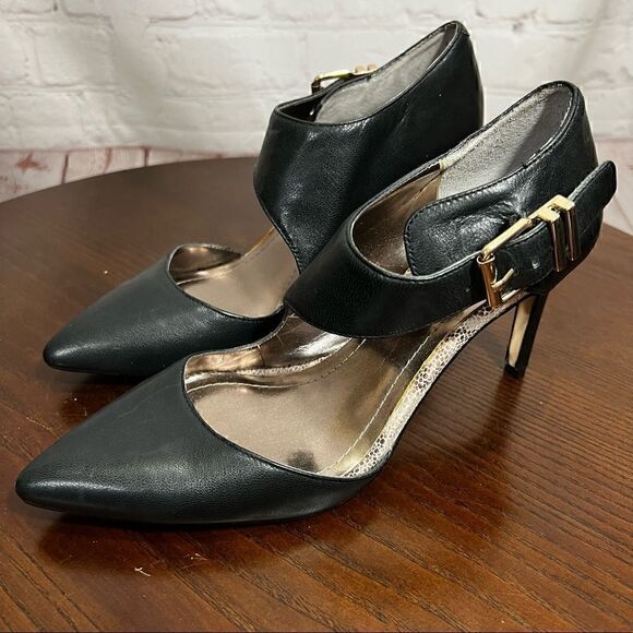 6 BCBGeneration Ankle Wrap Black classic sexy pumps - Picture 5 of 12